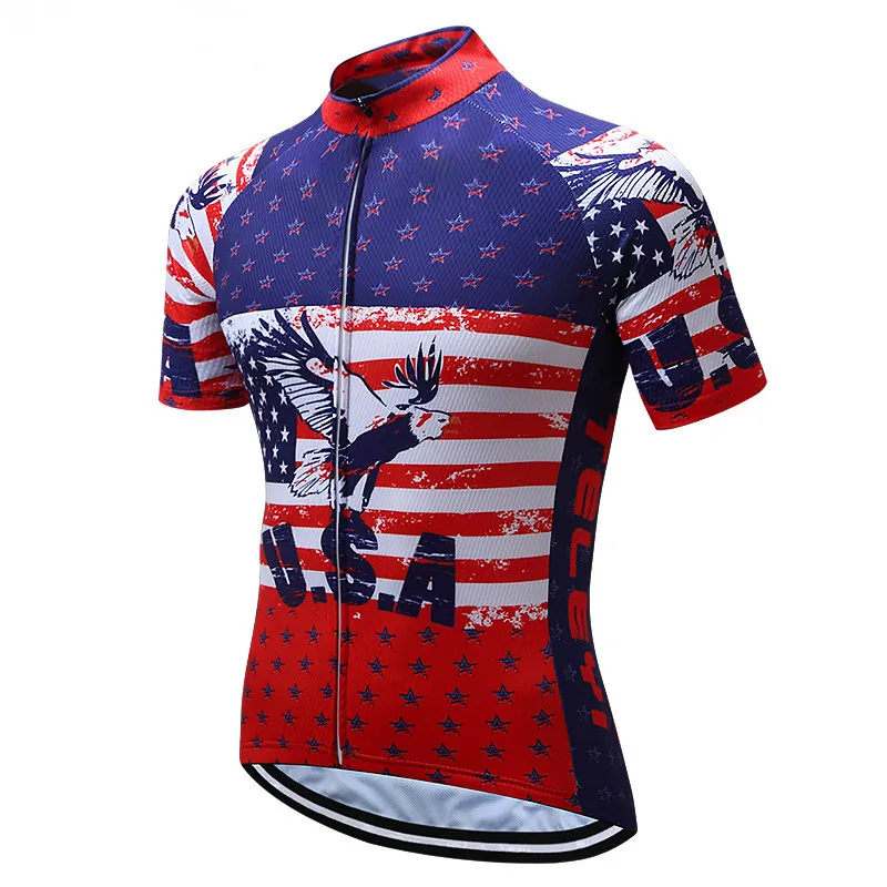2018 USA cycling jersey youth Short sleeve Mens Mountain Bike jersey summer MTB clothing Maillot Ciclismo Tops red breathable
2018 USA cycling jersey youth Short sleeve Mens Mountain Bike jersey summer MTB clothing Maillot Ciclismo Tops red breathable