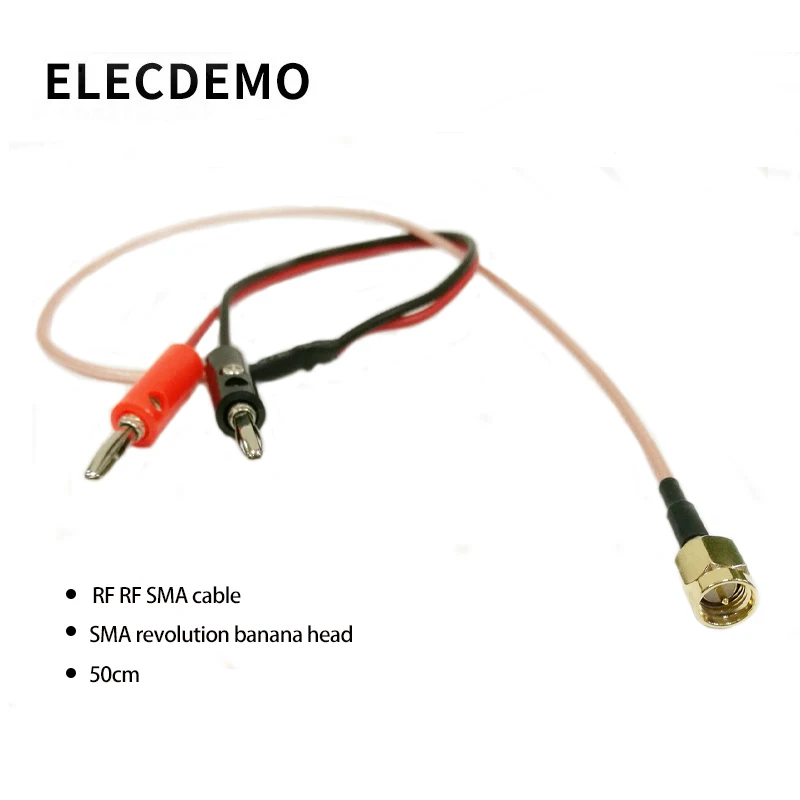 SMA to banana head connector RF RF SMA cable SMA male to banana head 50cm line length
SMA to banana head connector RF RF SMA cable SMA male to banana head 50cm line length
