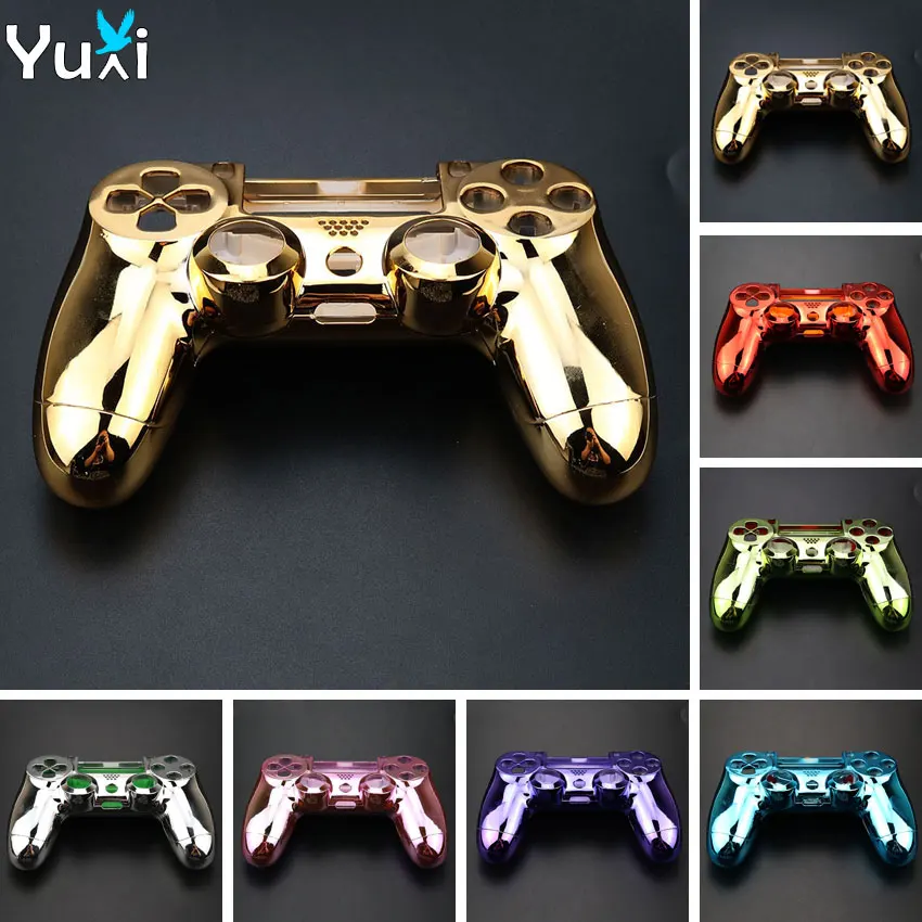 YuXi For PS4 Replacement Chrome front & back shell case repair for PS4 Old Version Controller jdm 001 010 Housing Cover Case
YuXi For PS4 Replacement Chrome front & back shell case repair for PS4 Old Version Controller jdm 001 010 Housing Cover Case