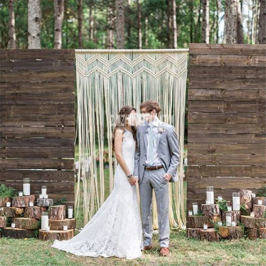 1.2*2.5m Bohemia Hand-woven Style Rope Wall Hanging Macrame Tapestry Handmade Curtain Wedding Home Window Backdrop Wall
1.2*2.5m Bohemia Hand-woven Style Rope Wall Hanging Macrame Tapestry Handmade Curtain Wedding Home Window Backdrop Wall