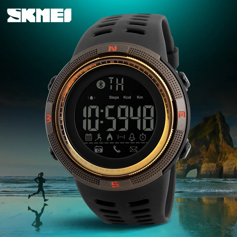SKMEI1250 Men Smart Watch Chrono Calories Pedometer Sport Watch Call Reminder Bluetooth Watches Relogios
SKMEI1250 Men Smart Watch Chrono Calories Pedometer Sport Watch Call Reminder Bluetooth Watches Relogios