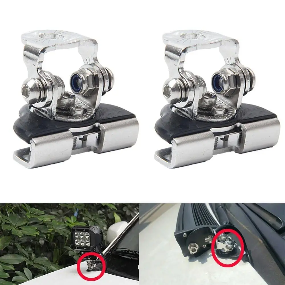 Stainless Universal Hood Mounting Brackets Engine Cover Bonnet Mount Car Auto Truck Saloon ATV SUV Led Work Driving Light Bar
Stainless Universal Hood Mounting Brackets Engine Cover Bonnet Mount Car Auto Truck Saloon ATV SUV Led Work Driving Light Bar