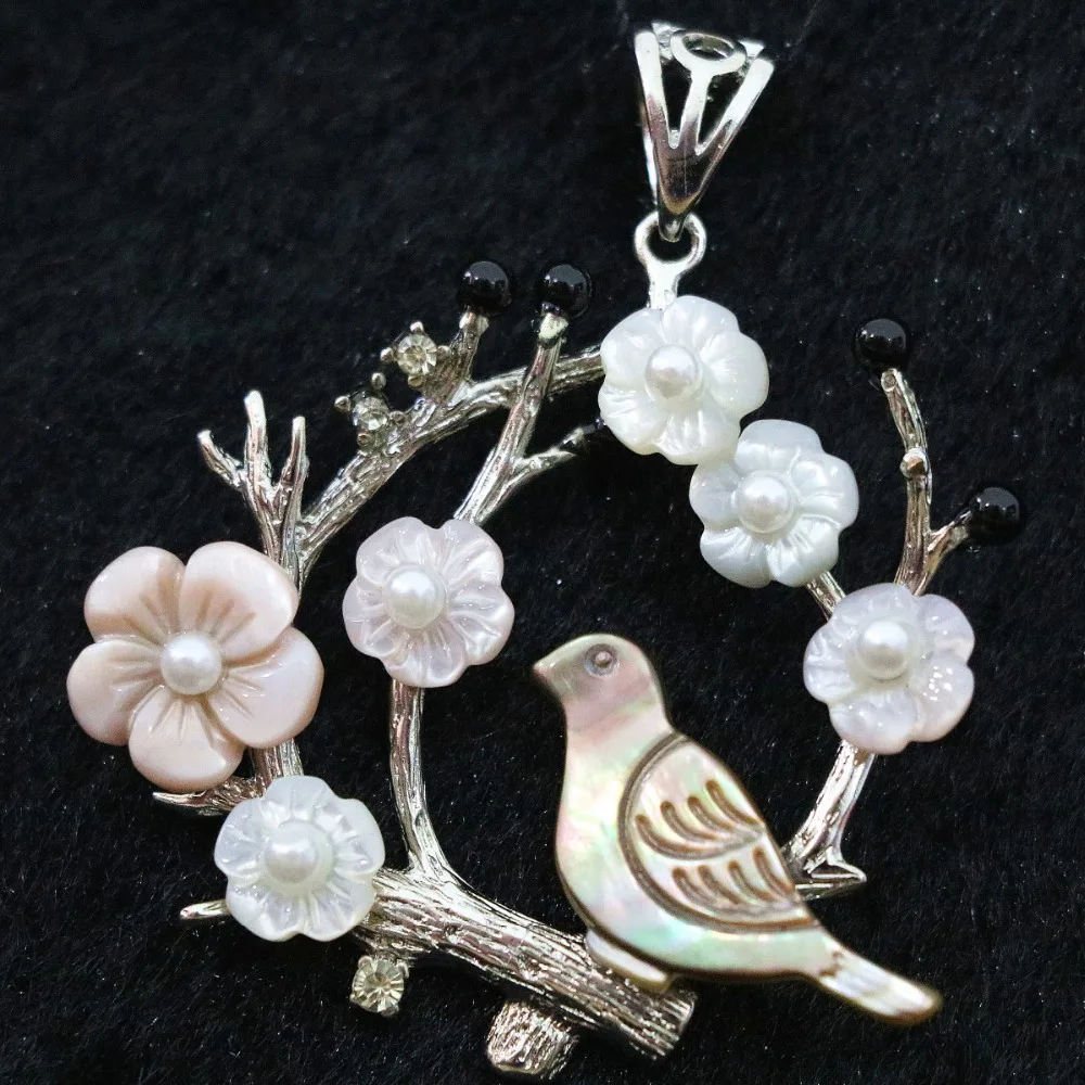 Charms natural abalone bird white mother flower shell 44x47mm pendant silver-color purfle top quality jewelry B1151
Charms natural abalone bird white mother flower shell 44x47mm pendant silver-color purfle top quality jewelry B1151