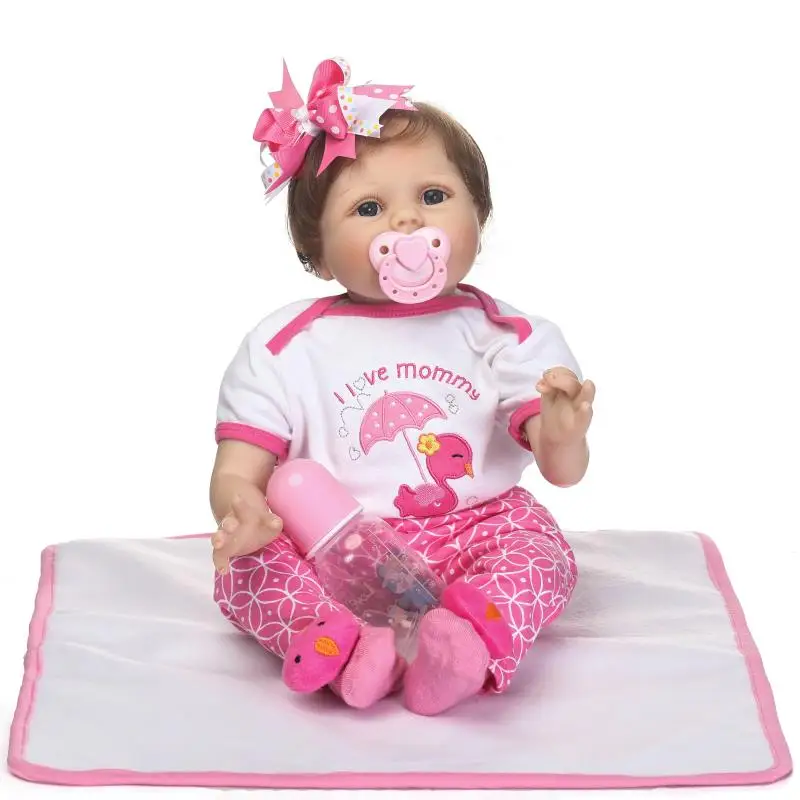 22inch reborn baby Dolls Cloth Body Silicone Rebron Babies Girl reborn baby doll Toys Newborn Bonecas brinquedos Kids Gift
22inch reborn baby Dolls Cloth Body Silicone Rebron Babies Girl reborn baby doll Toys Newborn Bonecas brinquedos Kids Gift