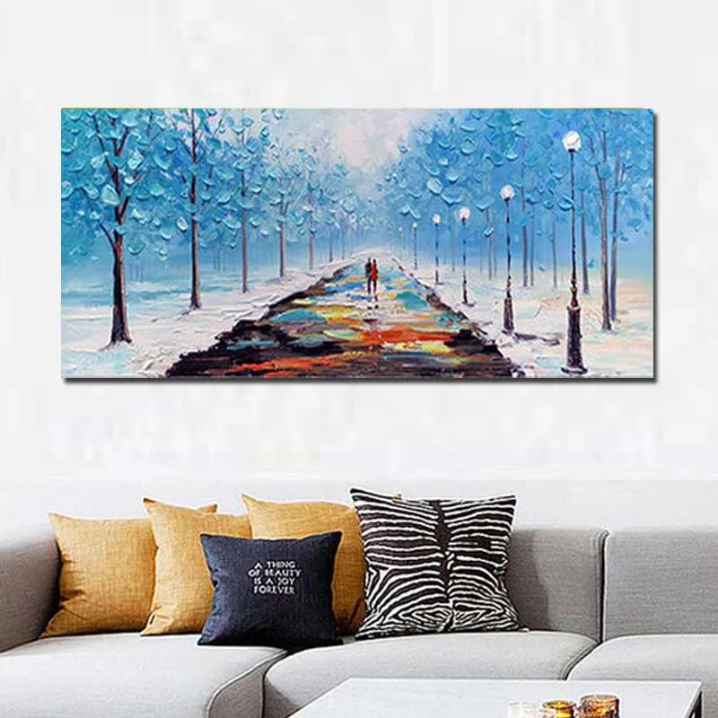 Hand Painted Abstract Blue Tree Forest Oil Paintings On Canva Abstract Landscape Wall Picture For Living Room bedroom Home Decor
Hand Painted Abstract Blue Tree Forest Oil Paintings On Canva Abstract Landscape Wall Picture For Living Room bedroom Home Decor