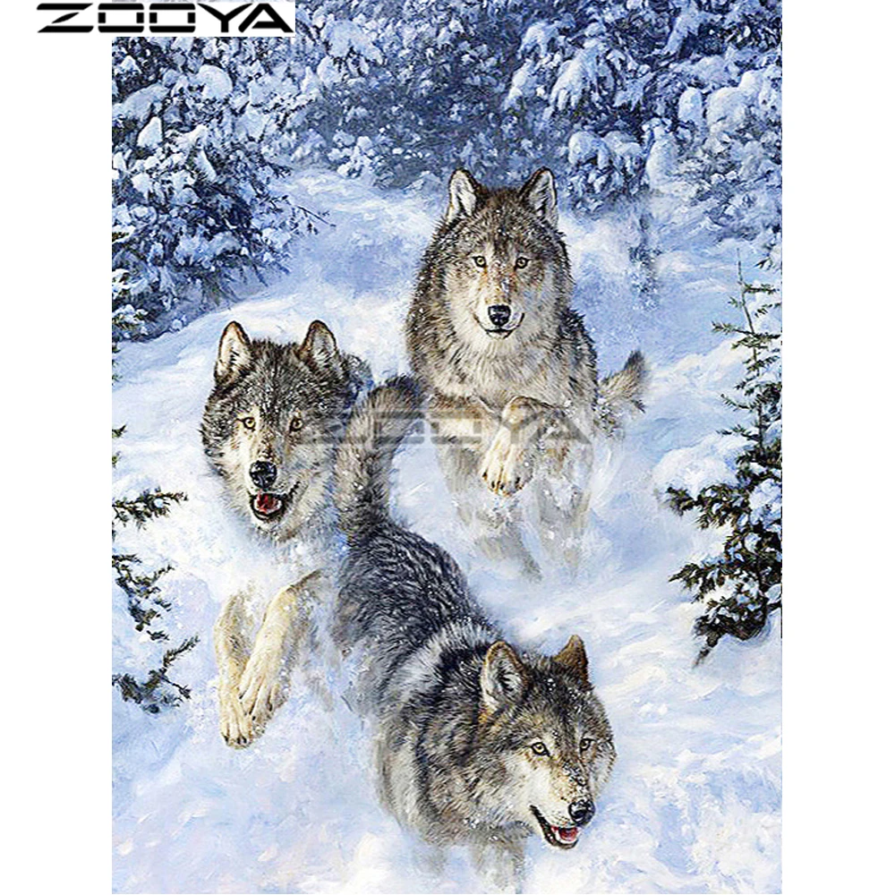 ZOOYA Diamond Painting Cross-Stitch Wall Stickers Mosaic Diamond Embroidery Three Wolves Rhinestones Painting Full Drill R1838
ZOOYA Diamond Painting Cross-Stitch Wall Stickers Mosaic Diamond Embroidery Three Wolves Rhinestones Painting Full Drill R1838
