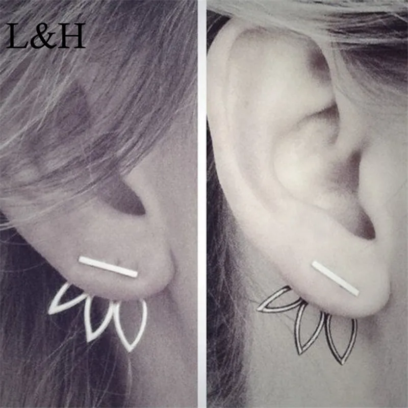 L&H 2018 Femmes Simple Earrings Charm Fashion Gold sliver Color Hollow lotus Stud Earrings For Women Statement Fashion Jewelry
L&H 2018 Femmes Simple Earrings Charm Fashion Gold sliver Color Hollow lotus Stud Earrings For Women Statement Fashion Jewelry