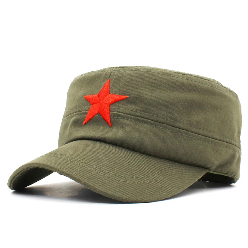 Men Women Military HatFashion Summer Autumn Brand Classic Vintage Star Adjustable Adult Flat Top Cap AD106
Men Women Military HatFashion Summer Autumn Brand Classic Vintage Star Adjustable Adult Flat Top Cap AD106