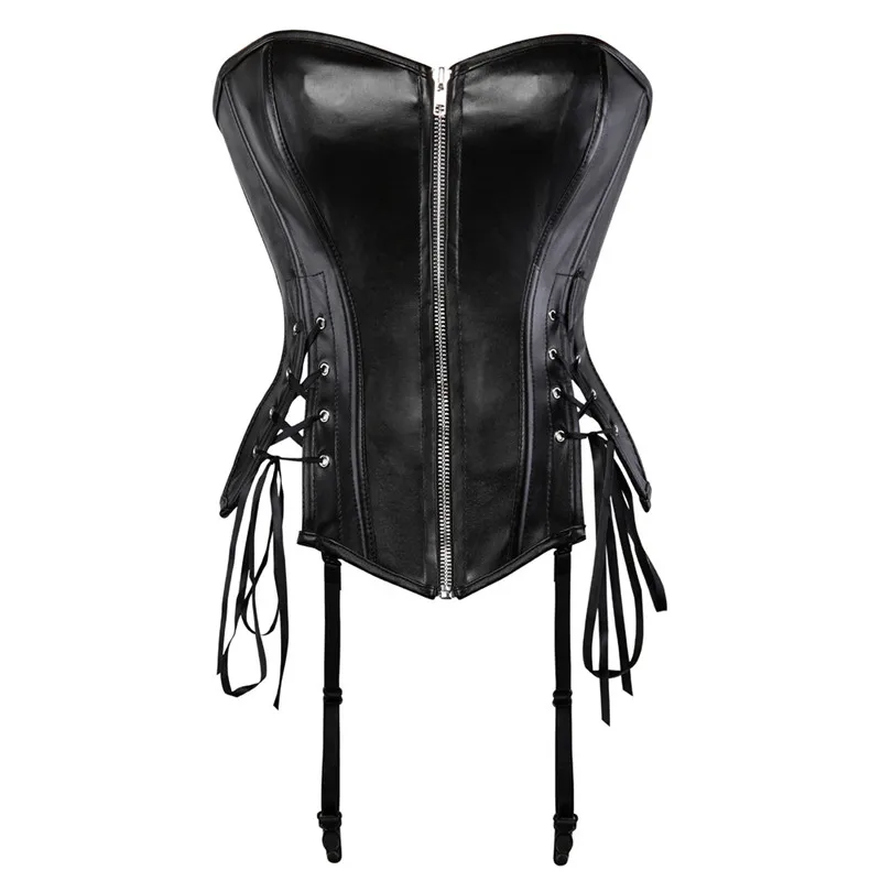 Sapubonva faux leather corset bustier steampunk front zipper clothing corset top sexy korset vintage gotico mujer black red
Sapubonva faux leather corset bustier steampunk front zipper clothing corset top sexy korset vintage gotico mujer black red