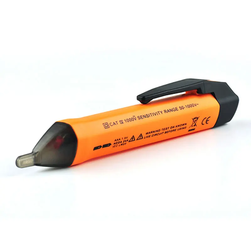 VD03 Digital Control Non Contact Electric Voltage Tester Pen Detect Sensor LED Light Audible Alarm AC 50-1000V Auto shutdown
VD03 Digital Control Non Contact Electric Voltage Tester Pen Detect Sensor LED Light Audible Alarm AC 50-1000V Auto shutdown