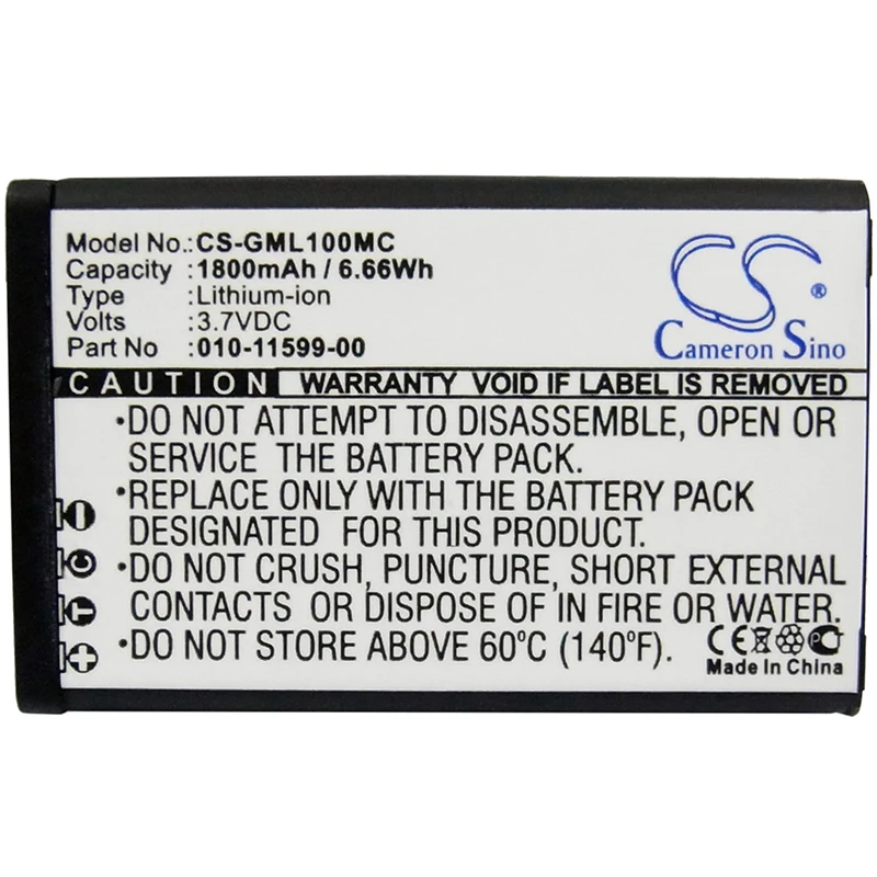 Cameron Sino 1800mAh Battery For GARMIN E1GR, E1GRVIRBELITE,E2GR,E2GRVIRBELITE,VIRB,VIRB Elite, Virb Elite Action HD Camera 1.4
Cameron Sino 1800mAh Battery For GARMIN E1GR, E1GRVIRBELITE,E2GR,E2GRVIRBELITE,VIRB,VIRB Elite, Virb Elite Action HD Camera 1.4