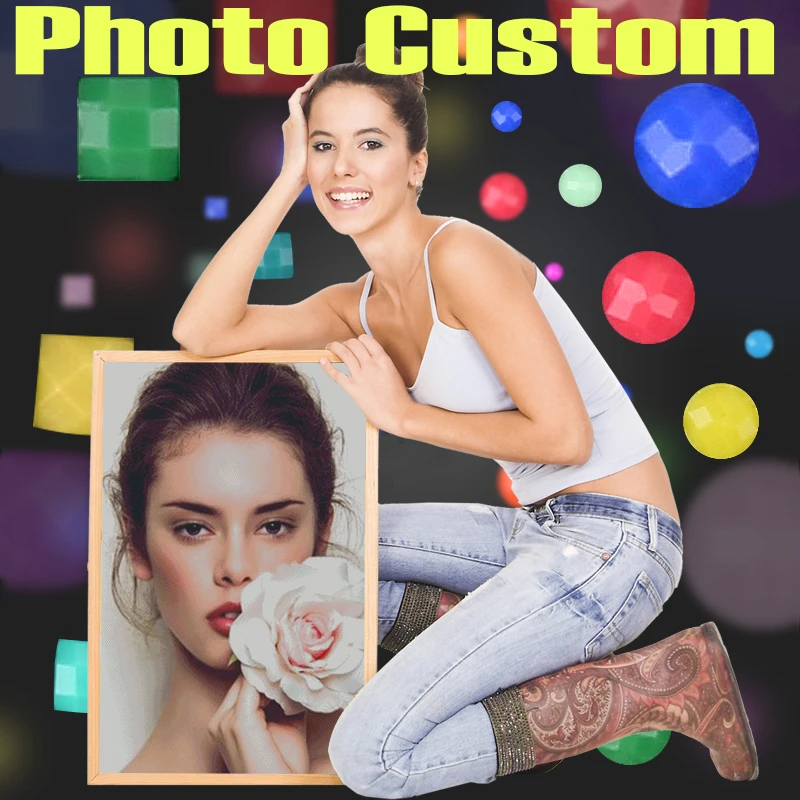 HOMFUN Photo Custom Diamond Embroidery Full Square/Round Crystal Diamond Painting Cross Stitch Diamond Mosaic Kits Birthday Gift
HOMFUN Photo Custom Diamond Embroidery Full Square/Round Crystal Diamond Painting Cross Stitch Diamond Mosaic Kits Birthday Gift