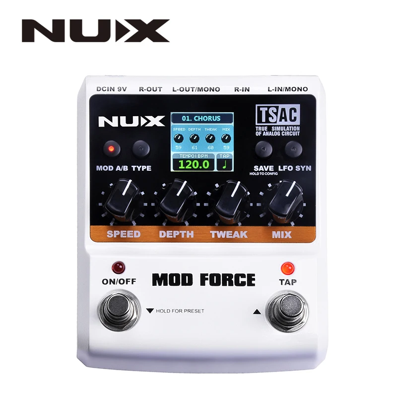 NUX MOD Force мультимодуляционные эффекты двойной двигатель с серией/параллельный переключаемый цветной экран Музыкальные инструменты запчасти
NUX MOD Force мультимодуляционные эффекты двойной двигатель с серией/параллельный переключаемый цветной экран Музыкальные инструменты запчасти
