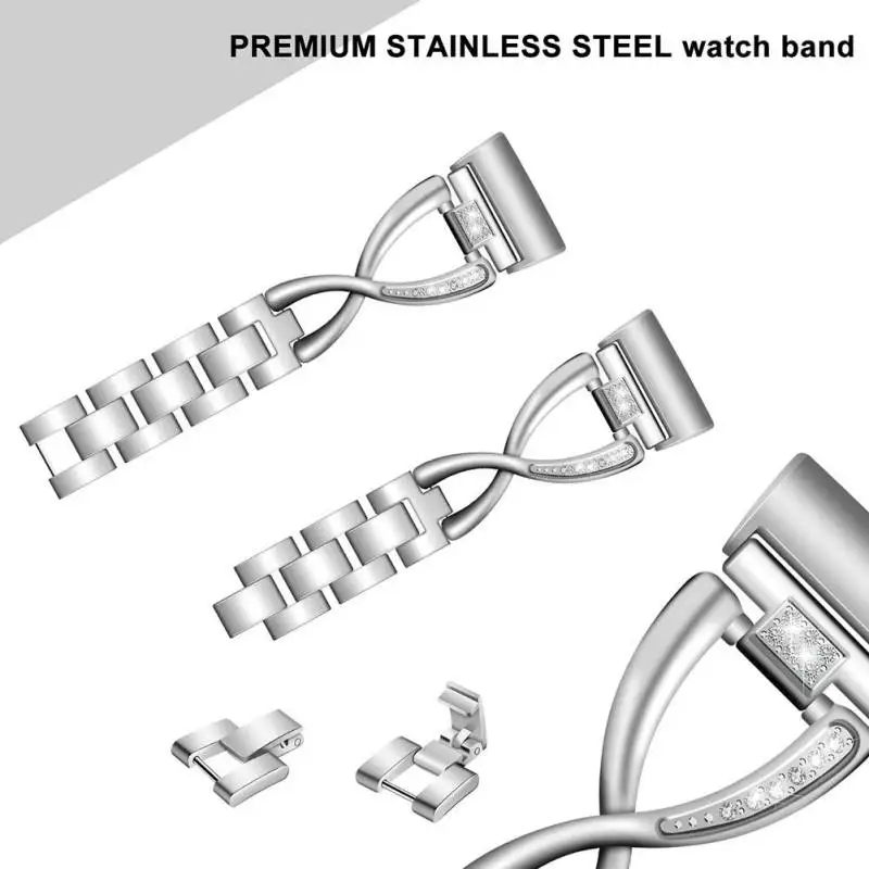 Colorful Smart Watch Bracelet Strap forFitbit charge 3 with X-Shaped Diamond Strap Made of High Quality Stainless Steel
Colorful Smart Watch Bracelet Strap forFitbit charge 3 with X-Shaped Diamond Strap Made of High Quality Stainless Steel