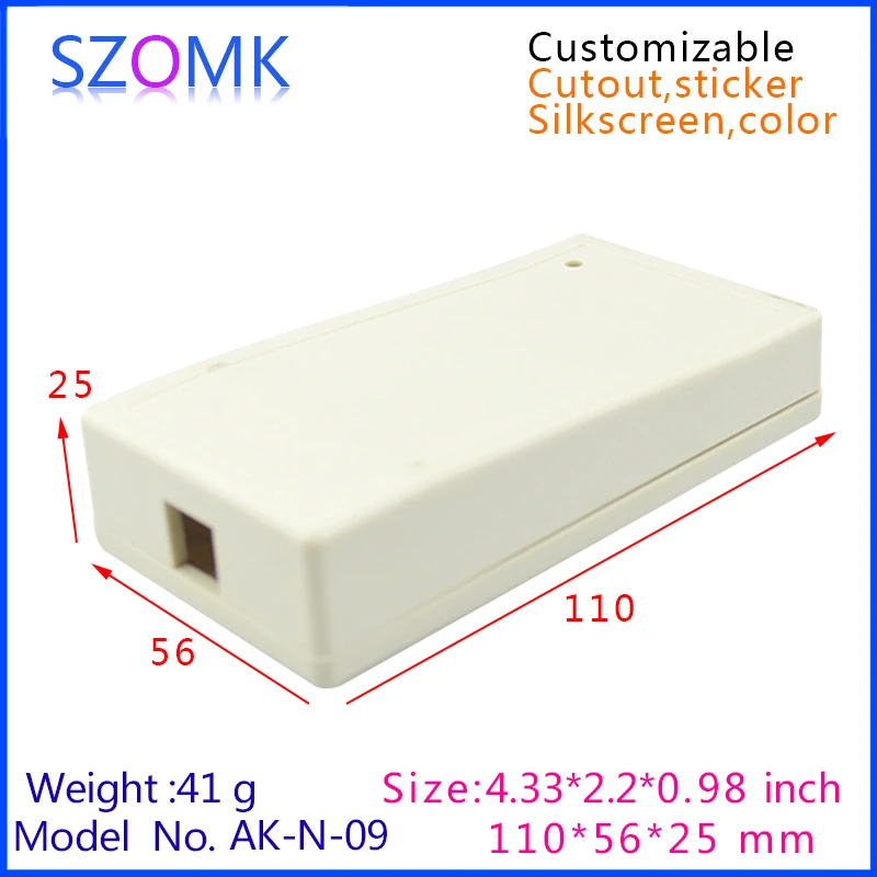 Szomk пластиковая коробка для проекта электроники (10 шт.) 110*56*25 мм китайский