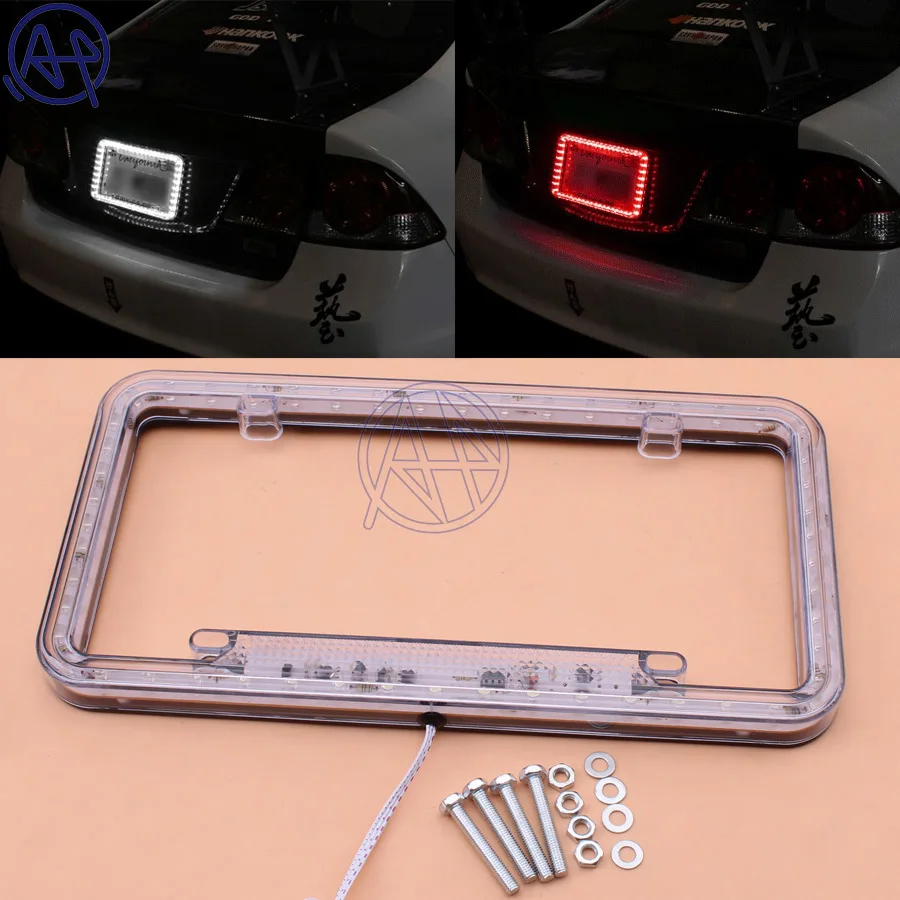 Free Shipping Universal Fit 54LEDS Illuminated 12V DC Acrylic U.S. Standard Car Truck License Plate Frame Flashing Light White
Free Shipping Universal Fit 54LEDS Illuminated 12V DC Acrylic U.S. Standard Car Truck License Plate Frame Flashing Light White