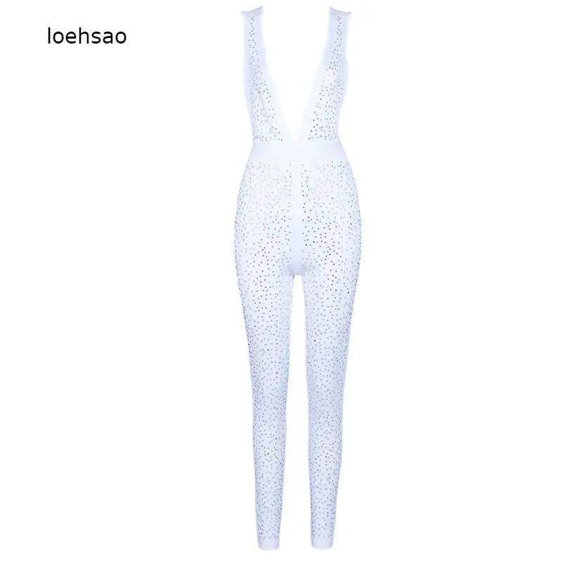 New Fashion Backless Women Bandage Jumpsuits Black White Khaki Bodysuit Romper Heavy Beads Zipper Women Playsuit Jumpsuit
New Fashion Backless Women Bandage Jumpsuits Black White Khaki Bodysuit Romper Heavy Beads Zipper Women Playsuit Jumpsuit