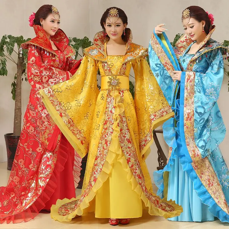 Performance Costume Princess Fairy Queen Outfit Hanfu Clothing High Quality Chinese Folk CostumeTang Empress Wu Zetian
Performance Costume Princess Fairy Queen Outfit Hanfu Clothing High Quality Chinese Folk CostumeTang Empress Wu Zetian