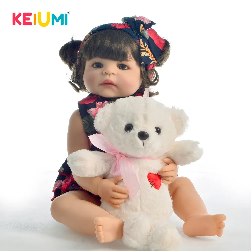 22 Inch Silicone Reborn Baby Doll Realistic 55 cm Girl Playmate Reborn Doll Full Vinyl New Design Hair Style For Children Gift
22 Inch Silicone Reborn Baby Doll Realistic 55 cm Girl Playmate Reborn Doll Full Vinyl New Design Hair Style For Children Gift