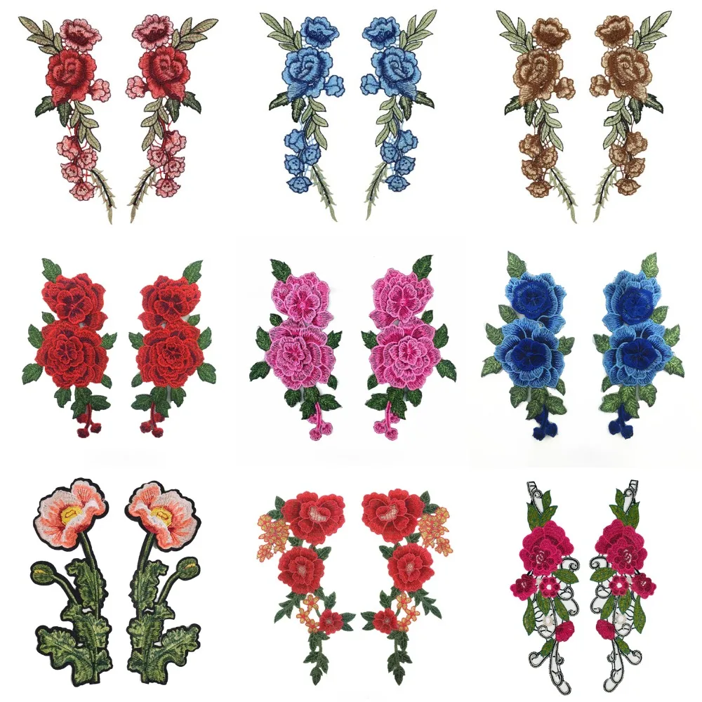 1 Pair Embroidery Rose Flower Sew On/iron on Patch Neckline Collar Lace Fabric Dress Applique Crafts Clothing Scrapbooking
1 Pair Embroidery Rose Flower Sew On/iron on Patch Neckline Collar Lace Fabric Dress Applique Crafts Clothing Scrapbooking