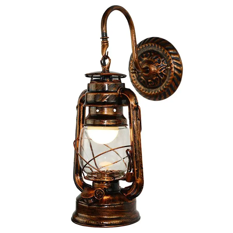 Vintage LED Wall Lamp Retro Kerosene Wall Light Barn Lantern European Rustic Antique Style
Vintage LED Wall Lamp Retro Kerosene Wall Light Barn Lantern European Rustic Antique Style