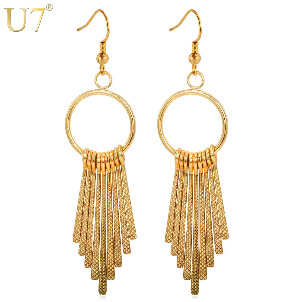 U7 Gold Color Tassels Drop Earrings For Women New Jewelry Trendy Style Long Dangle Earrings European Jewelry E745
U7 Gold Color Tassels Drop Earrings For Women New Jewelry Trendy Style Long Dangle Earrings European Jewelry E745