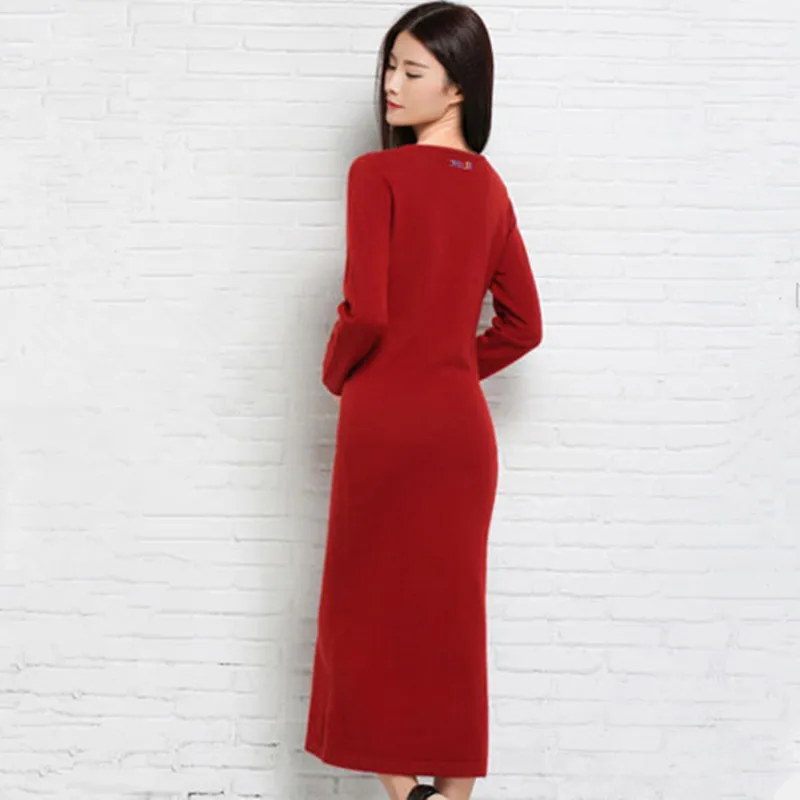 Autumn and winter Slim Thin dress Cashmere dress Sweater Knit bottoming shirt Large yard Hips Long knee
Autumn and winter Slim Thin dress Cashmere dress Sweater Knit bottoming shirt Large yard Hips Long knee