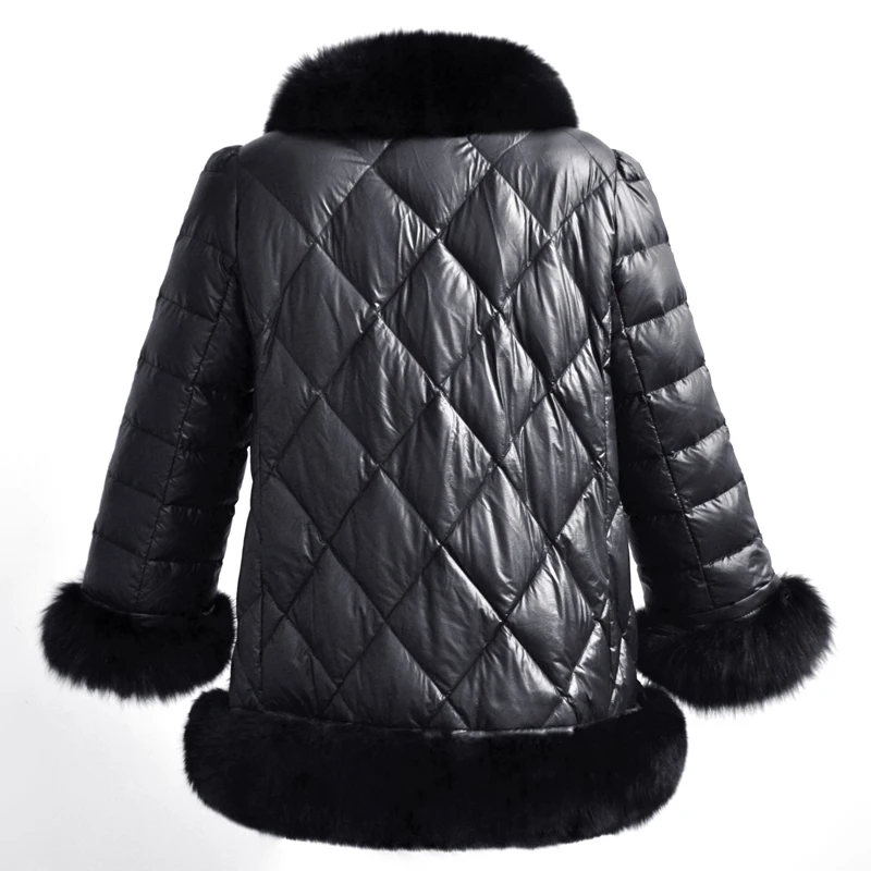 Nice Black Winter Jacket Women Long Sleeve Cotton-padded Leather Zipper Parkas Winter Thicken Warm Fur Down Jacket Coat 6Q1261
Nice Black Winter Jacket Women Long Sleeve Cotton-padded Leather Zipper Parkas Winter Thicken Warm Fur Down Jacket Coat 6Q1261