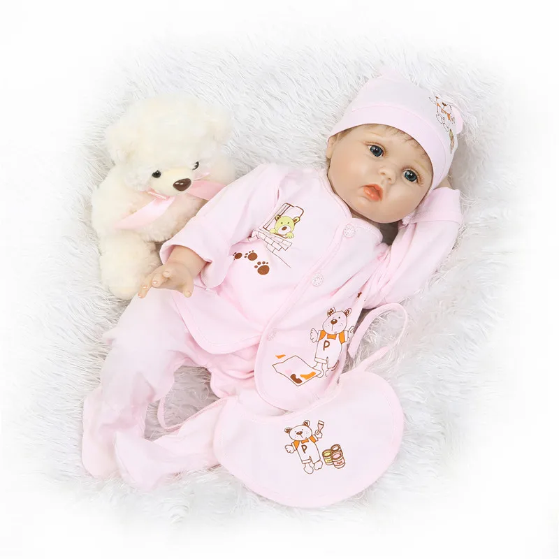 22'55cm New arrival Handmade Silicone vinyl adorable Lifelike toddler Baby Bonecas girl kid bebe doll reborn menina de silicone
22'55cm New arrival Handmade Silicone vinyl adorable Lifelike toddler Baby Bonecas girl kid bebe doll reborn menina de silicone