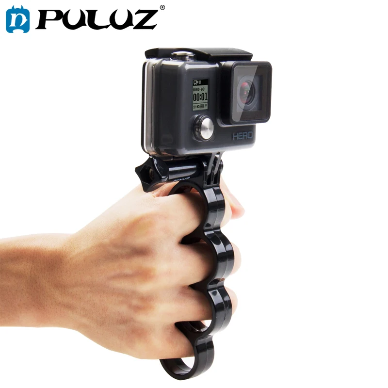 PULUZ-Soporte de mano para GoPro Hero6 empuadura para dedos de los nudillos de plstico, monopi, trpode, tornillo de pulgar para
PULUZ-Soporte de mano para GoPro Hero6 empuadura para dedos de los nudillos de plstico, monopi, trpode, tornillo de pulgar para