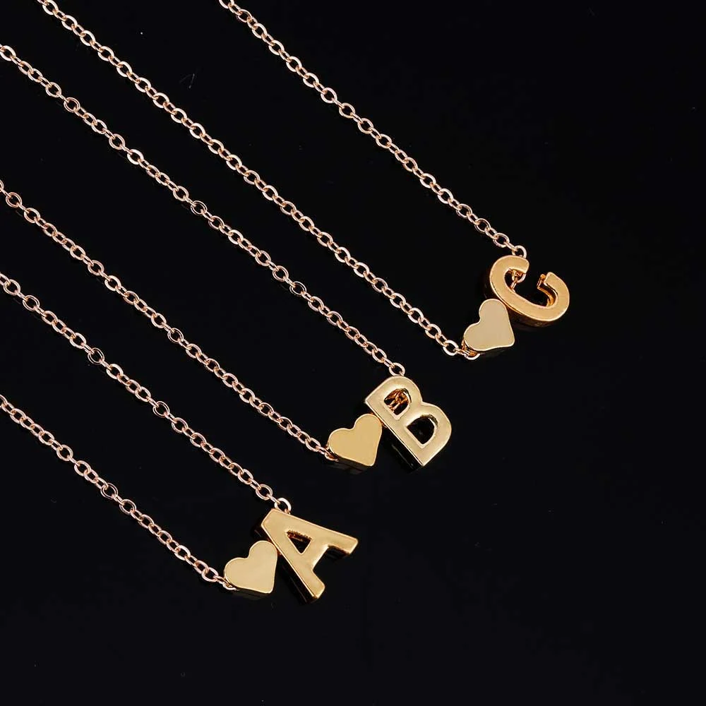 Fashion Tiny Dainty Heart Initial Necklace Letter Necklace Name Jewelry for women accessories girlfriend gift
Fashion Tiny Dainty Heart Initial Necklace Letter Necklace Name Jewelry for women accessories girlfriend gift