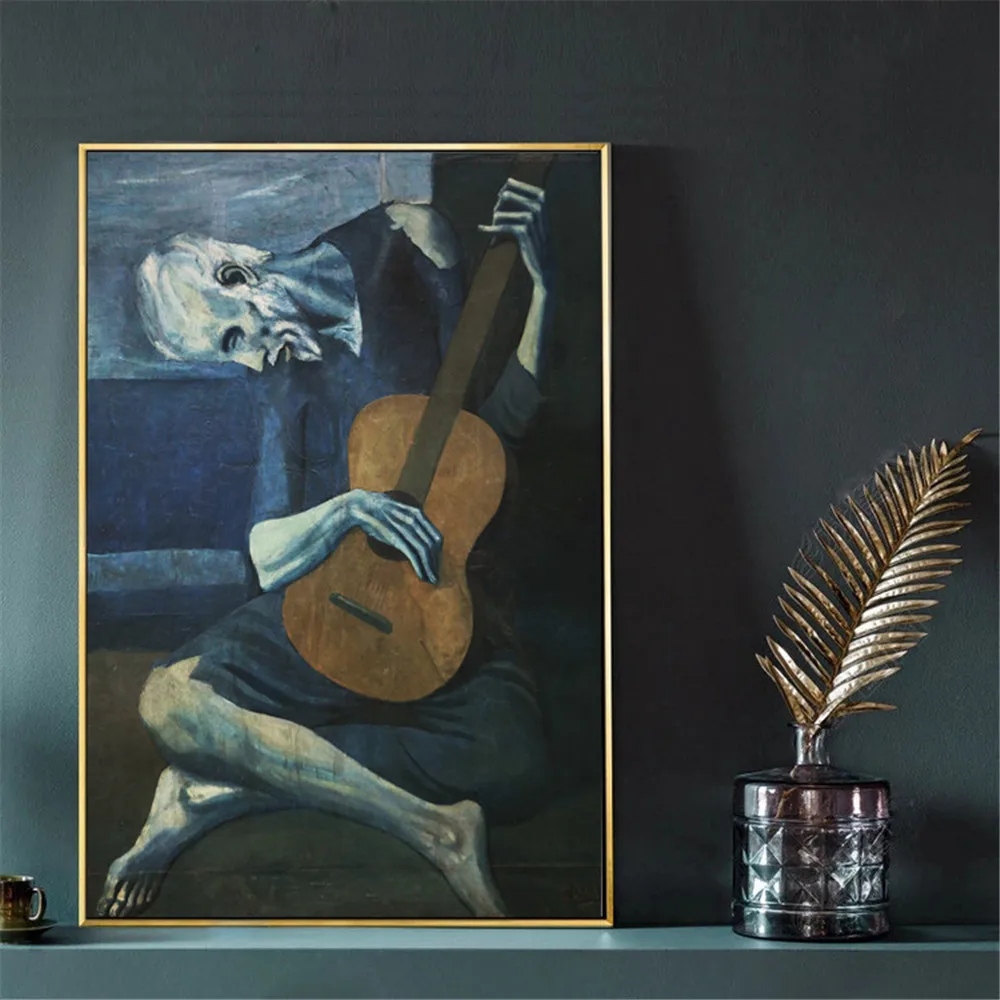 The Old Guitarist by Pablo Picasso Wall Art Canvas Painting Poster For Home Decor Posters And Prints Decorative Pictures
The Old Guitarist by Pablo Picasso Wall Art Canvas Painting Poster For Home Decor Posters And Prints Decorative Pictures