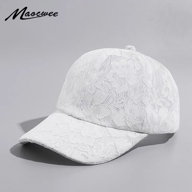 

Women's Baseball Caps Lace Sun Hats Breathable Mesh Hat Gorras Summer Cap Snapback Casquette Usual Occasion 1PC Fashion Bones