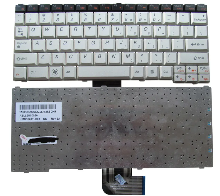 New for Lenovo IdeaPad U150 Keyboard US English Silver White Key