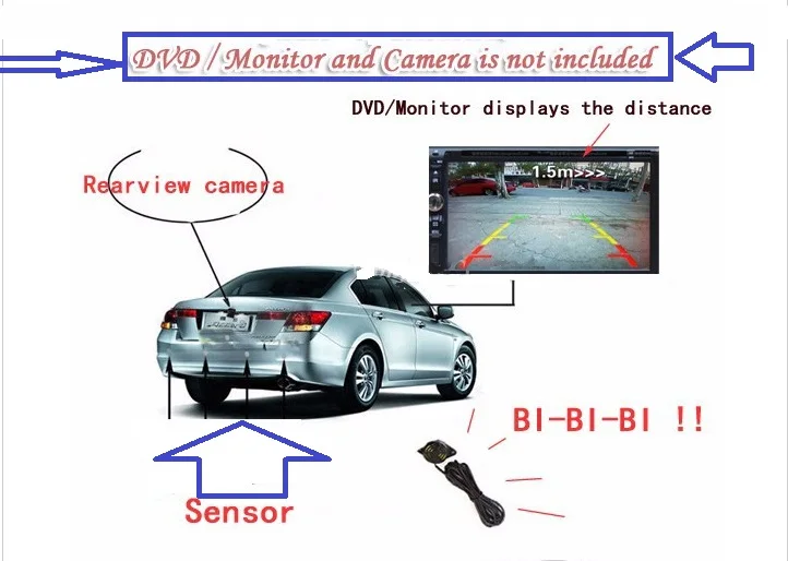 Датчик парковки автомобиля, датчик видео для подключения dvd-радио или экрана
Датчик парковки автомобиля, датчик видео для подключения dvd-радио или экрана