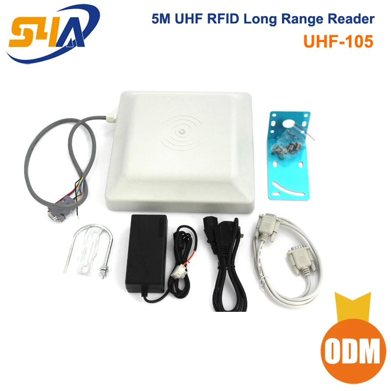 Дальность 5 метров UHF RFID считыватель SDK для системы контроля доступа парковки|rfid