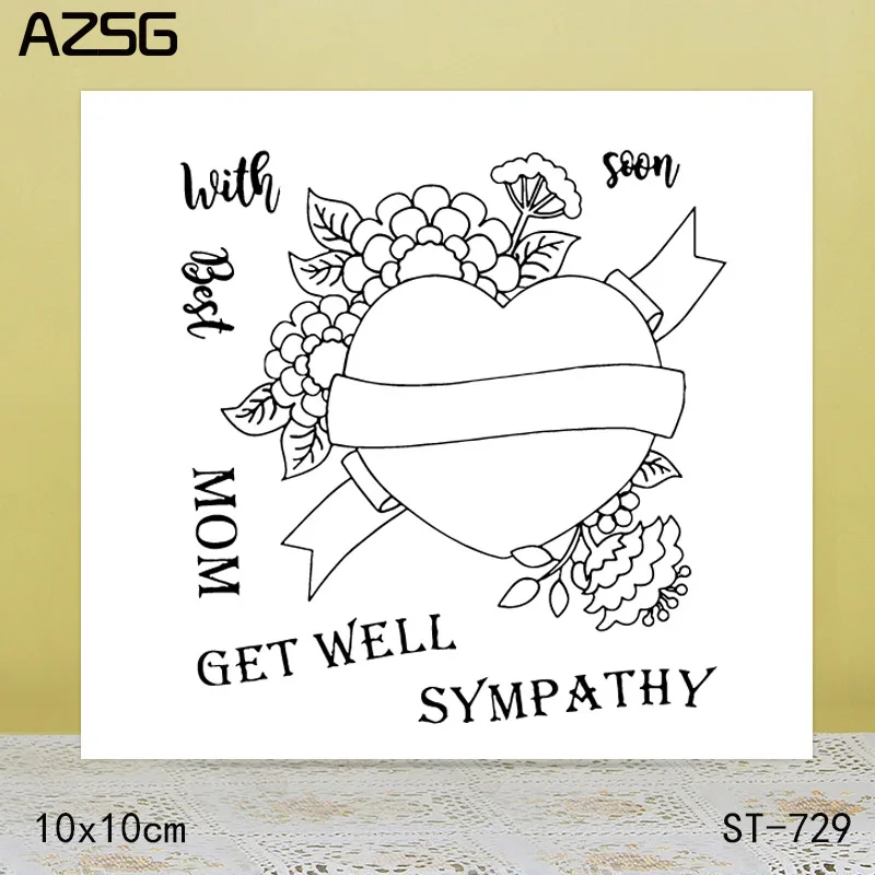 AZSG SYMPATHY Clear Stamps Cutting Dies Set for DIY Scrapbooking/photo Album Decorative Craft
AZSG SYMPATHY Clear Stamps Cutting Dies Set for DIY Scrapbooking/photo Album Decorative Craft