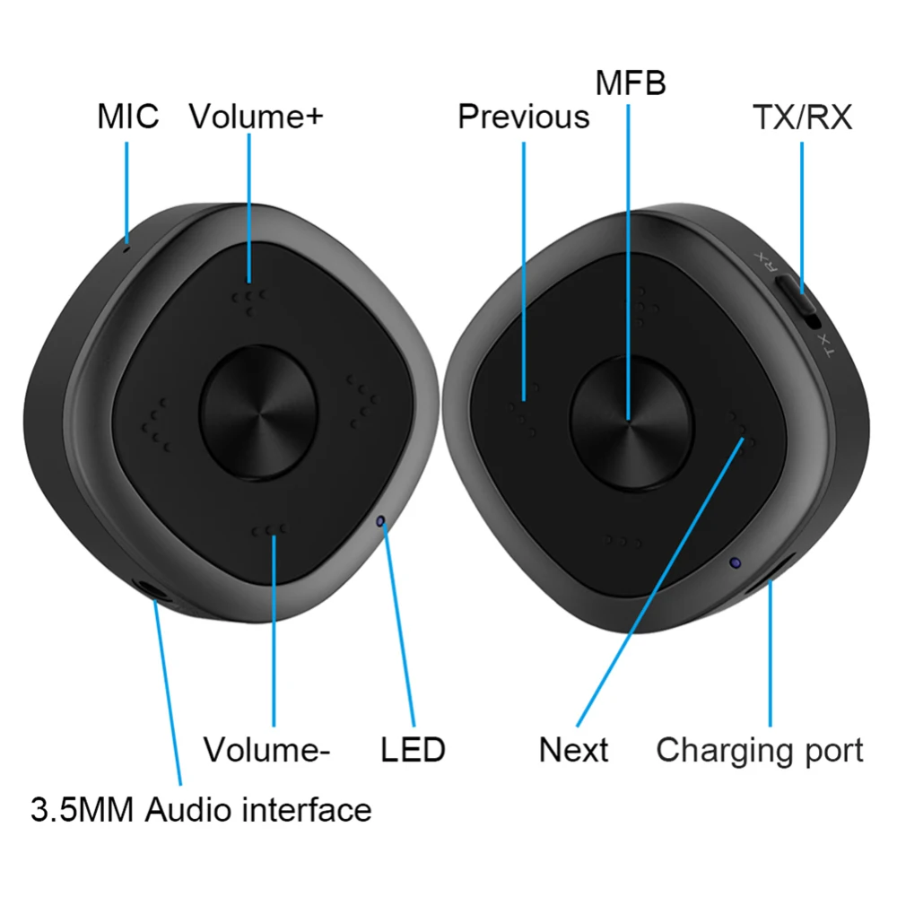 Multi-Function 2-in-1 Wireless Audio Adapter with aptX HD aptX Low Latency BTI-031 5.0 Bluetooth Transmitter and Receiver
Multi-Function 2-in-1 Wireless Audio Adapter with aptX HD aptX Low Latency BTI-031 5.0 Bluetooth Transmitter and Receiver