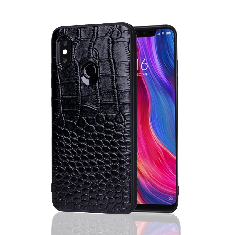 Phone Case For Xiaomi Mi 8 9se 9T A1 A2 A3 Lite Mix 2S 3 Max Crocodile Texture Back Cover Redmi Note 5 6 7 Pro 6A 7A Capa | Мобильные