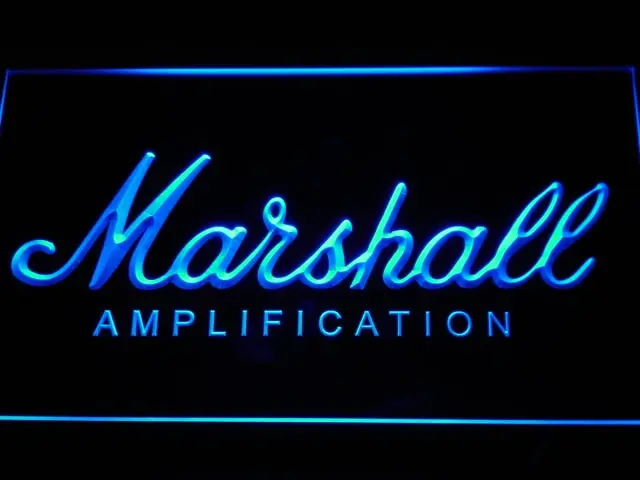 K168 Marshall гитары усилитель басов светодиодный неоновый знак с переключателем