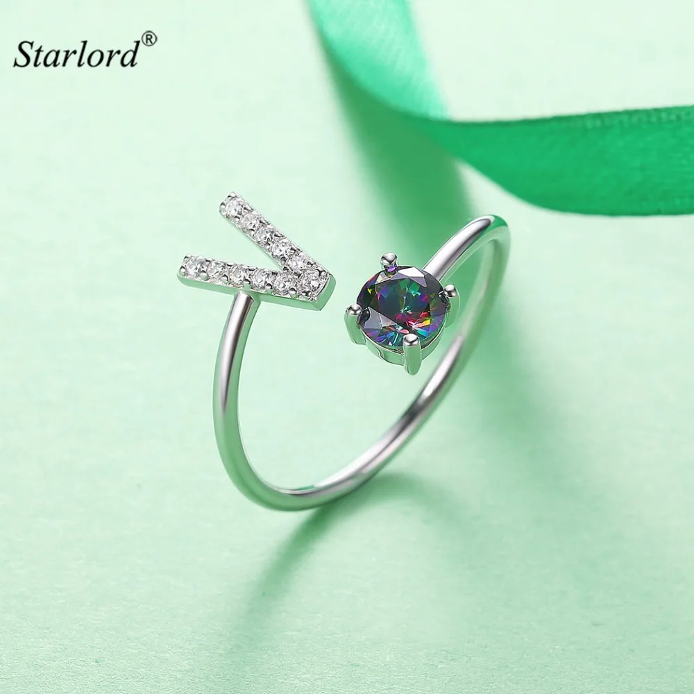 Initial V Letter Ring 925 Sterling Silver Cubic Zirconia Crystal Ring Adjustable Silver Ring Open Ring For Women R6068B
Initial V Letter Ring 925 Sterling Silver Cubic Zirconia Crystal Ring Adjustable Silver Ring Open Ring For Women R6068B