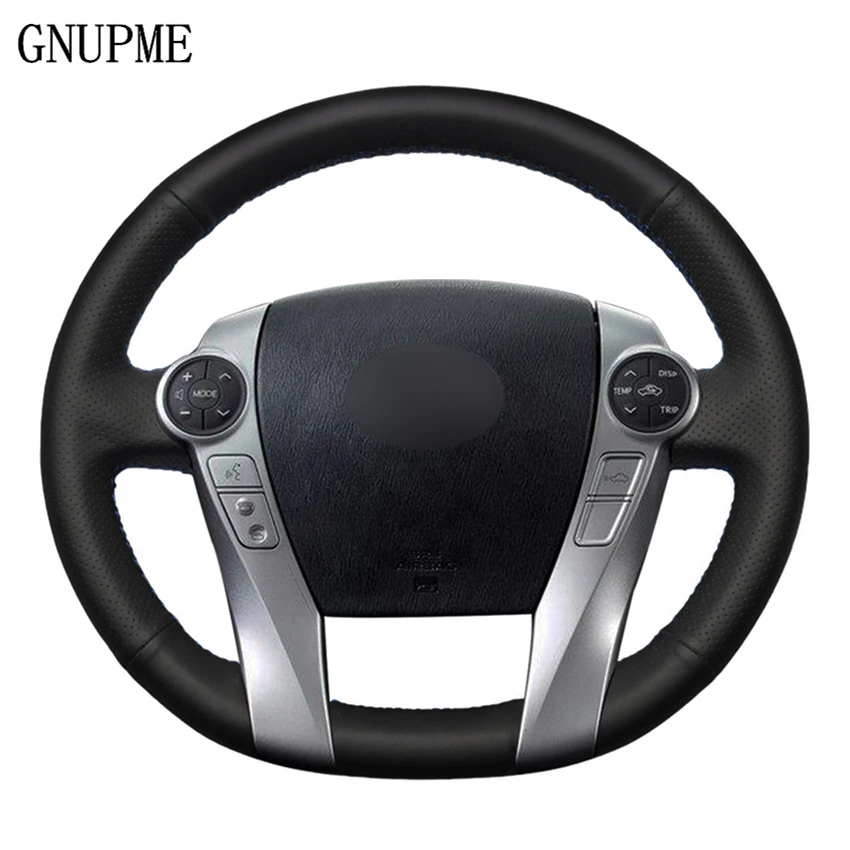 DIY Handsewing Black Artificial Leather Car Steering Wheel Covers Wrap for Toyota Prius 30(XW30) 2009-2015 Prius C(US)2012-2017
DIY Handsewing Black Artificial Leather Car Steering Wheel Covers Wrap for Toyota Prius 30(XW30) 2009-2015 Prius C(US)2012-2017