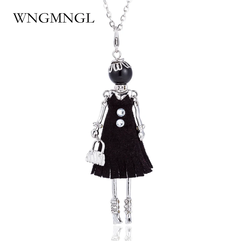 WNGMNGL 2018 Simulated Pearl Black Dress Doll Pendant Necklace New Long Chain Necklace For Women Fashion Accessories Jewelry
WNGMNGL 2018 Simulated Pearl Black Dress Doll Pendant Necklace New Long Chain Necklace For Women Fashion Accessories Jewelry