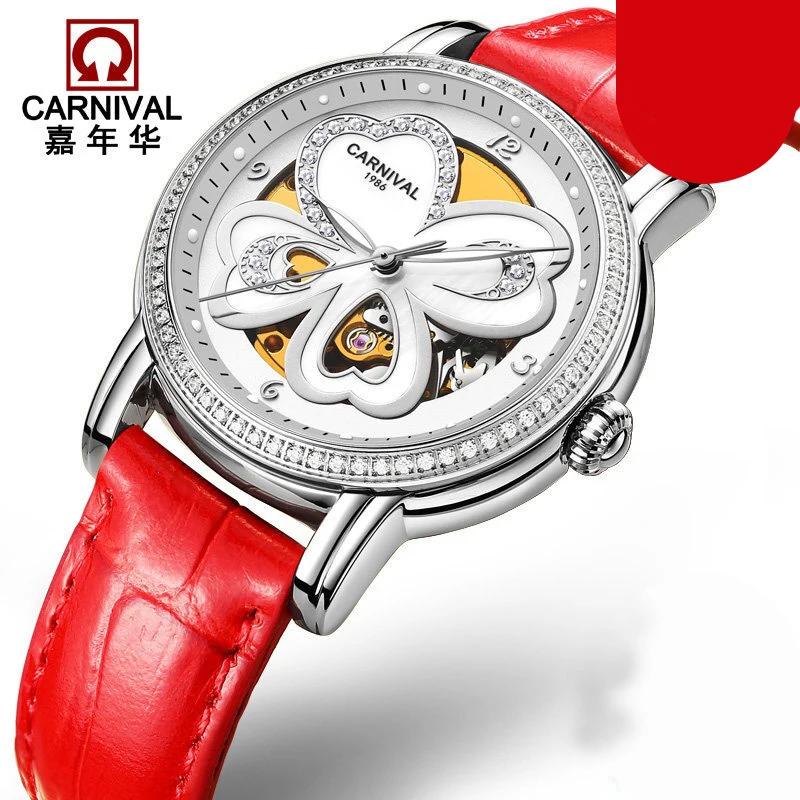 Switzerland Carnival Luxury Brand Watches Women Automatic Mechanical Wristwatches Sapphire Waterproof relogio feminino C8032-2
Switzerland Carnival Luxury Brand Watches Women Automatic Mechanical Wristwatches Sapphire Waterproof relogio feminino C8032-2
