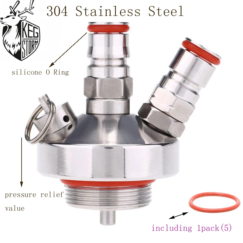 Мини Keg кран диспенсер KEG STORM 304 нержавеющая сталь для 2L/3.6L/5L/8L бар