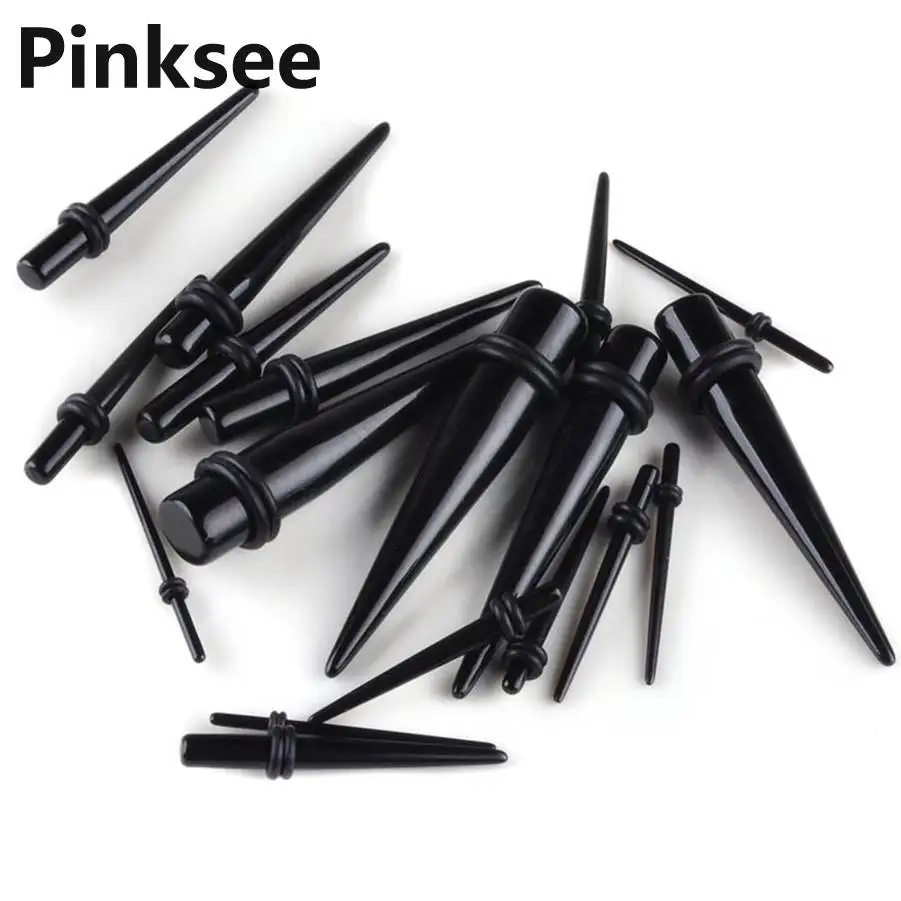 18PCS Bulk Lot Ear Tapers Stretcher Spike Ear Expander Kit Plug Tunnel Set Black Mix Size Piercing Chic Body Jewelry Free
18PCS Bulk Lot Ear Tapers Stretcher Spike Ear Expander Kit Plug Tunnel Set Black Mix Size Piercing Chic Body Jewelry Free