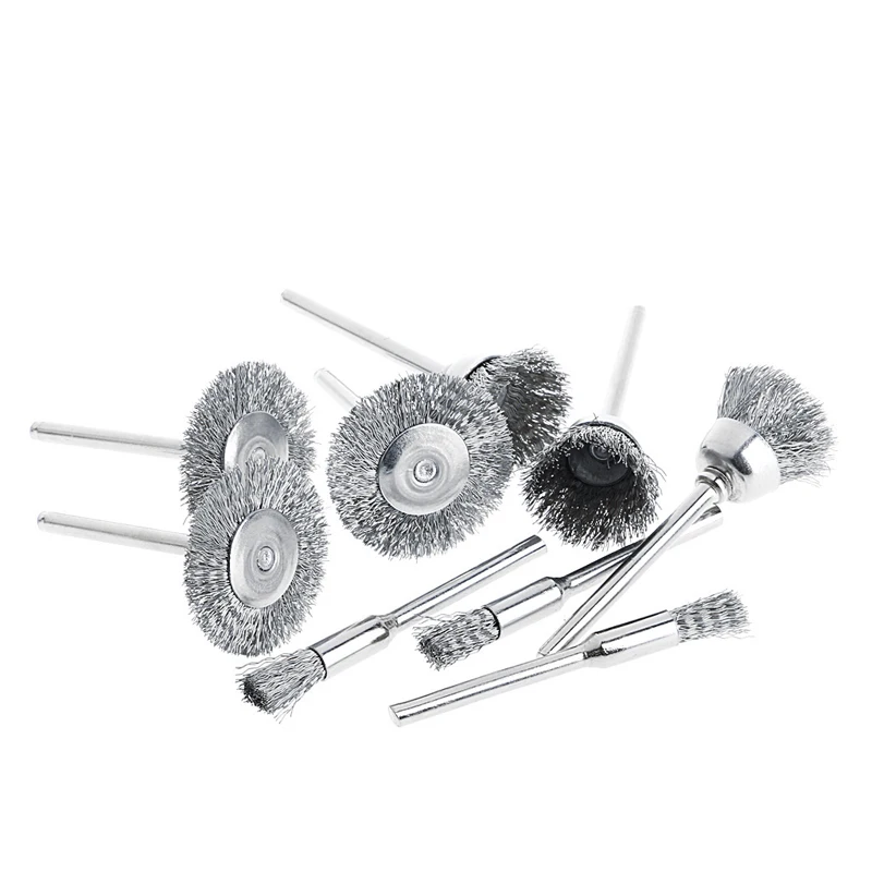 9pcs Steel brush Wire wheel Brushes Die Grinder Rotary Tool Electric Tools For The Engraver
9pcs Steel brush Wire wheel Brushes Die Grinder Rotary Tool Electric Tools For The Engraver