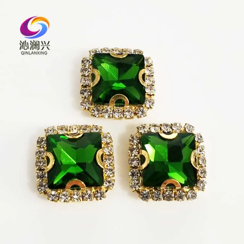 Golden bottom Grass green square shape top Crystal glass buckle, sew on rhinestones use for Diy/jewelry accessories SQKG20
Golden bottom Grass green square shape top Crystal glass buckle, sew on rhinestones use for Diy/jewelry accessories SQKG20