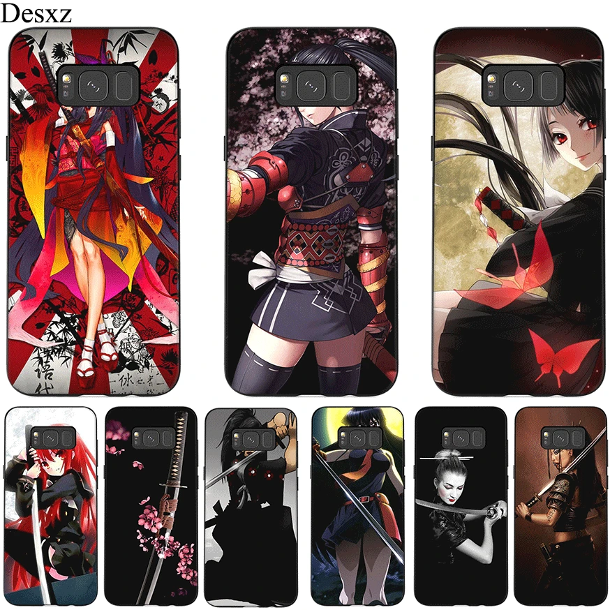 Силиконовый чехол для телефона Japan Samurai Girl Samsung Galaxy M10 M20 M30 J6 Note 8 9 защитный