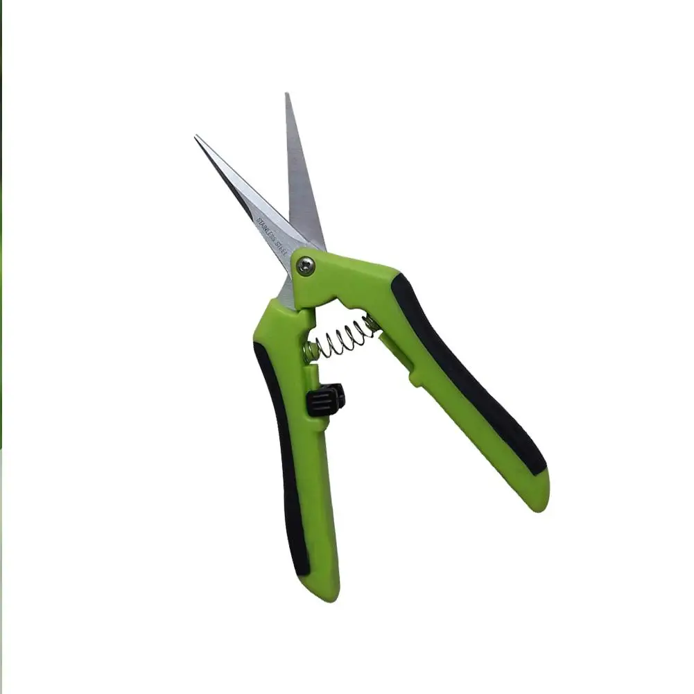 Gardening Shearing Pruning Shears Straight Stainless Steel Blade Bud Scissors Orchard Picking Grape Fruit Pruner Garden Tools
Gardening Shearing Pruning Shears Straight Stainless Steel Blade Bud Scissors Orchard Picking Grape Fruit Pruner Garden Tools